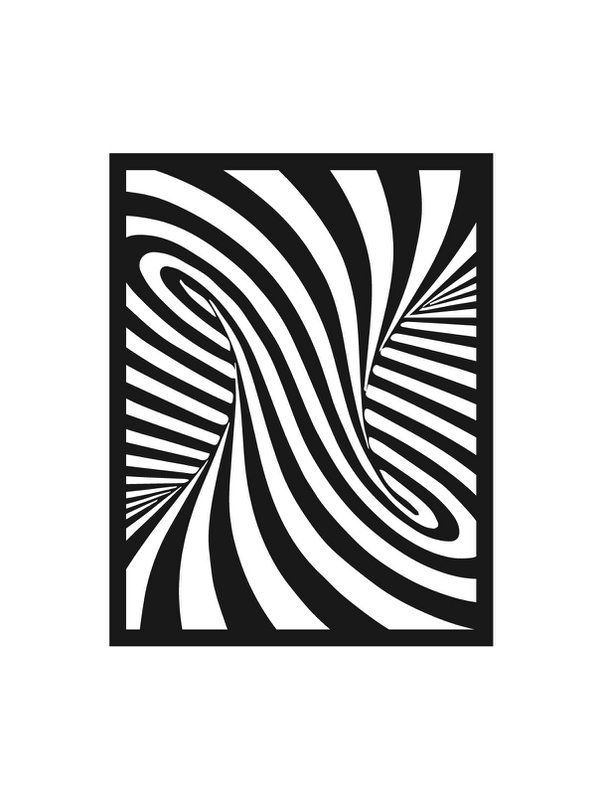Zebra metal vægkunst af Jacques
