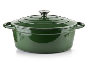 Verdeluxe emailliertes Gusseisen -Schwanenhals 30x38xh17cm 4.7l