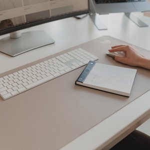 Desk pad heart beige (PU = 6 pieces)