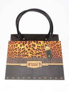 Gift bag tiger print small
