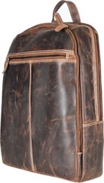Backpack ladies and men's cognac leather - cool and stylish leather backpack in a rich cognac color, perfect for daily use.