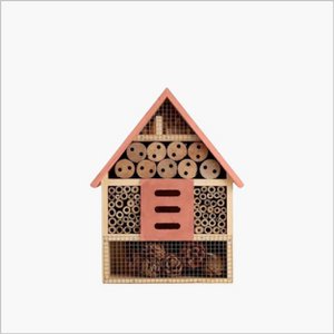  Insectenhotel -  Bug Hotel Naturel – 20x9x30 cm - Rood / Zalm