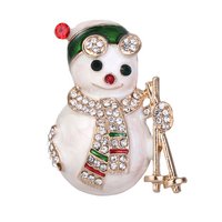 Christmas brooch "A very sweet snowman"