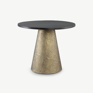 Yvette Side Table, Gold Metal