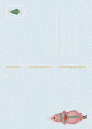 Cartolina con piccoli ornamenti (ecologica)