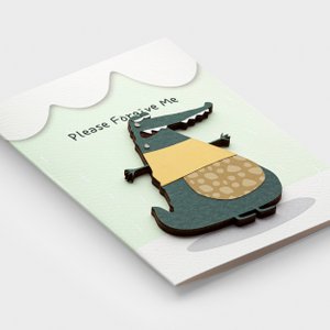 3D Wooden Apology Card – Handmade Forgive Me Card PESKOVOI