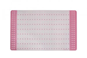 Bedrukte mat Stippen roze 45x75 cm Isabelle Rose