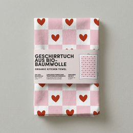 Geschirrtuch Bio Baumwolle - Herzen - Nr. 9