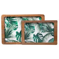 Joy Kitchen wooden trays - Yaprak Desenli | Set of 2