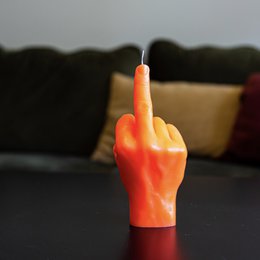 Vela F*ck you Naranja Neón