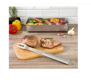 🍖 Roestvrij staal BBQ -vork - 43,5 cm