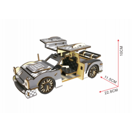 Bouwpakket Sportauto met Vleugeldeurenkleur