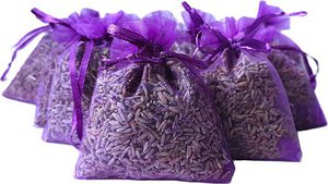 Lavendel -Duftbeutel mit Bio -Lavendel - 5 x 12 Gramm wunderbar duftende Taschen - lila