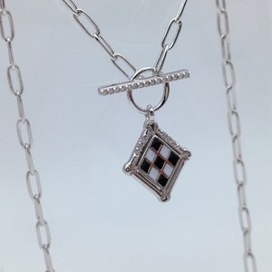 Moderne galerij - Vintage stijl geruite ketting