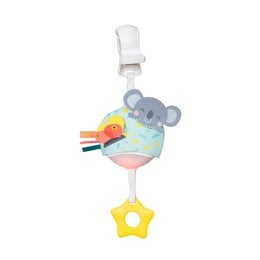 A plush koala-shaped baby toy with colorful rattles and a star-shaped teether. Suitable for infants and young children.