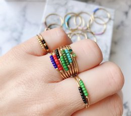 R0980 Angst Ring Palm Pink Perler Forgyldt