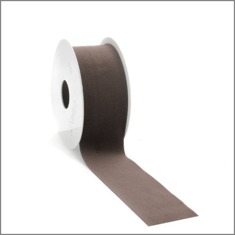 Lint - Velvet - 40mm x 5m - Brown