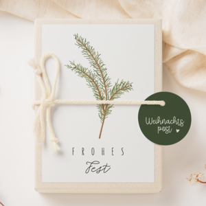 Christmas Gift Box - Money Gift Box "Tannenzweig"