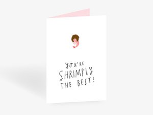 Grußkarte / Shrimply The Best