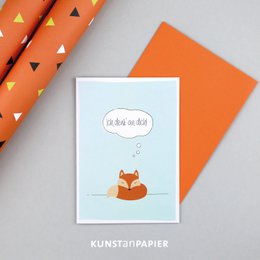 Glückwunschkarte Fuchs Hajo