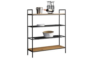 Bookcase natural/black