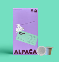 Compostable coffee pods made from alpaca fiber, pack of 10.