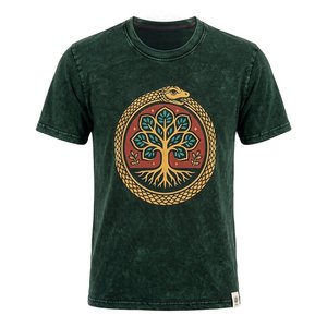 Nomad Sari T-shirt - Levensboom - Groen