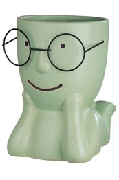 Keramikvase "Smil" m. Briller VE 4 så