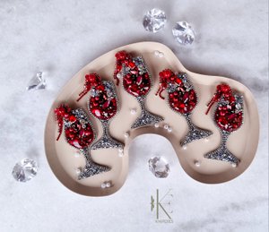 Broche Wijnglas handgemaakt