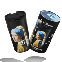 Izy Thermos Tasse - Perlenohrring - 350 ml to -go isolierter Kaffeetasse