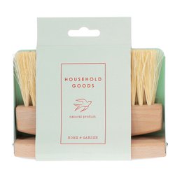  Wooden table brush and pan set in pistachio color, made of natural materials for cleaning dishes.