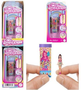 Mini-Barbie-Land-Minipuppe, 4 cm, Color Reveal-Puppe, 7,5 x 15 cm, sortiert im Display (10)