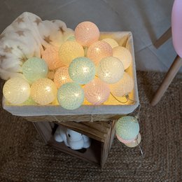 Klassiske Unicorn String Lights USB LED bomuldskugler