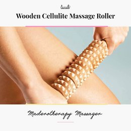 Træ Cellulite Massage Roller Lymfedrænage Massager Maderotherapy