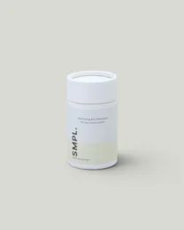 Refreshing dry shampoo in a white cylindrical container with the brand name "Eufora" printed on it.