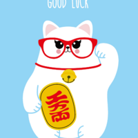Good luck met maneki neko