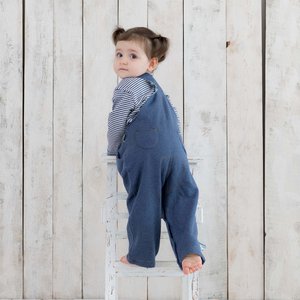 OrganicEra Organic Baby Dungaree, Indigo