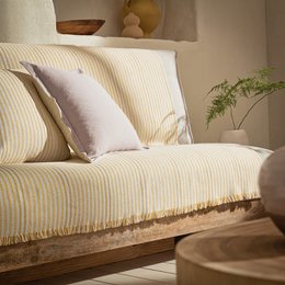 Tagesdecke GOFIS HOME Lined Sun yellow 390/ 10