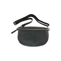 LINA HEUPTAS VAN GENERF LEER 25CM ZWART