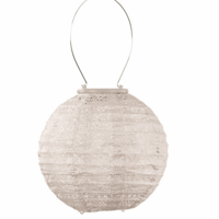 Lumiz Solar Lampion Rond Spectare - 20cm - Soft Blush