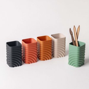 Potlood/penseelhouder - Golvend