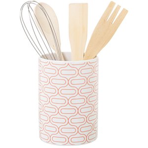 PORTAUTENSILIOS CERAMICA C/UTENSILIOS _°10X15CM, UTENSILIOS:4X25CM ST1169