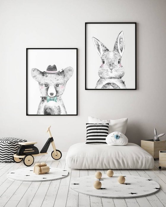 Konijn Kinderkamerposter