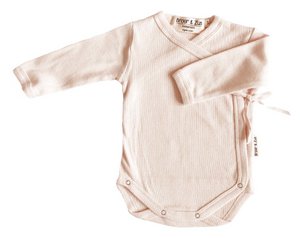 Baby romper wrap soft pink