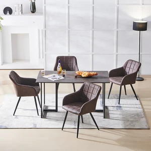 Frazer Eetkamerstoelen [Set van 2] [Pu-leer]