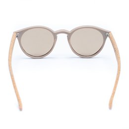 Damen-Sonnenbrille mit UV-Schutz aus Kork (einschließlich Etui L-500) L-858