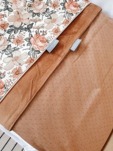 Ledikantdeken - Pointelle orange/caramel