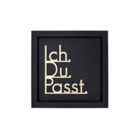I YOU PASS- frame card wood lettering