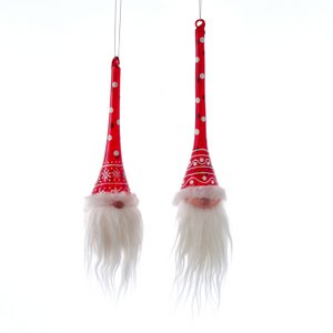 RODE GLAZEN KABOUTERS SET