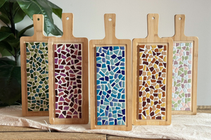 DIY Package Mosaic Drink Board